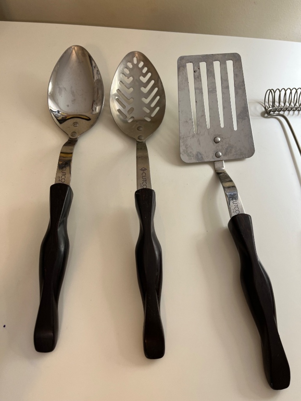 Cutco Kitchen Utensil Set USA Made β Ladle, Slotted Spoon, Turner - Picture 6 of 7